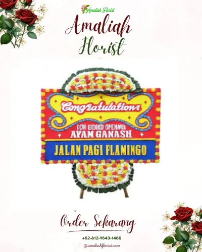 Bunga Papan Congratulation di Batu Selicin